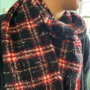 Burberry long plaid scarf